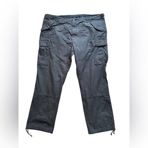 Polo Ralph Lauren Utility Cargo Surplus Pant Charcoal Sz 48X32.5” Drawstring Hem